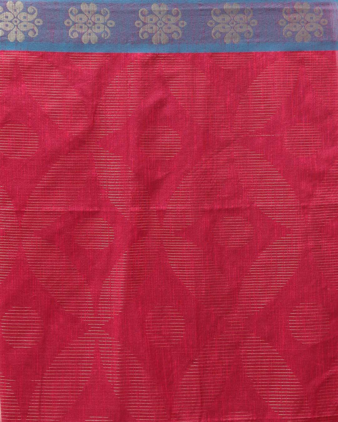 FUCHSIA FUSION (HANDLOOM COTTON BLEND SAREE)