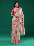BLUSH AURA (HANDLOOM COTTON BLEND SAREE)