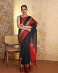 EBONY ELEGANCE (JAMDANI  SAREE)