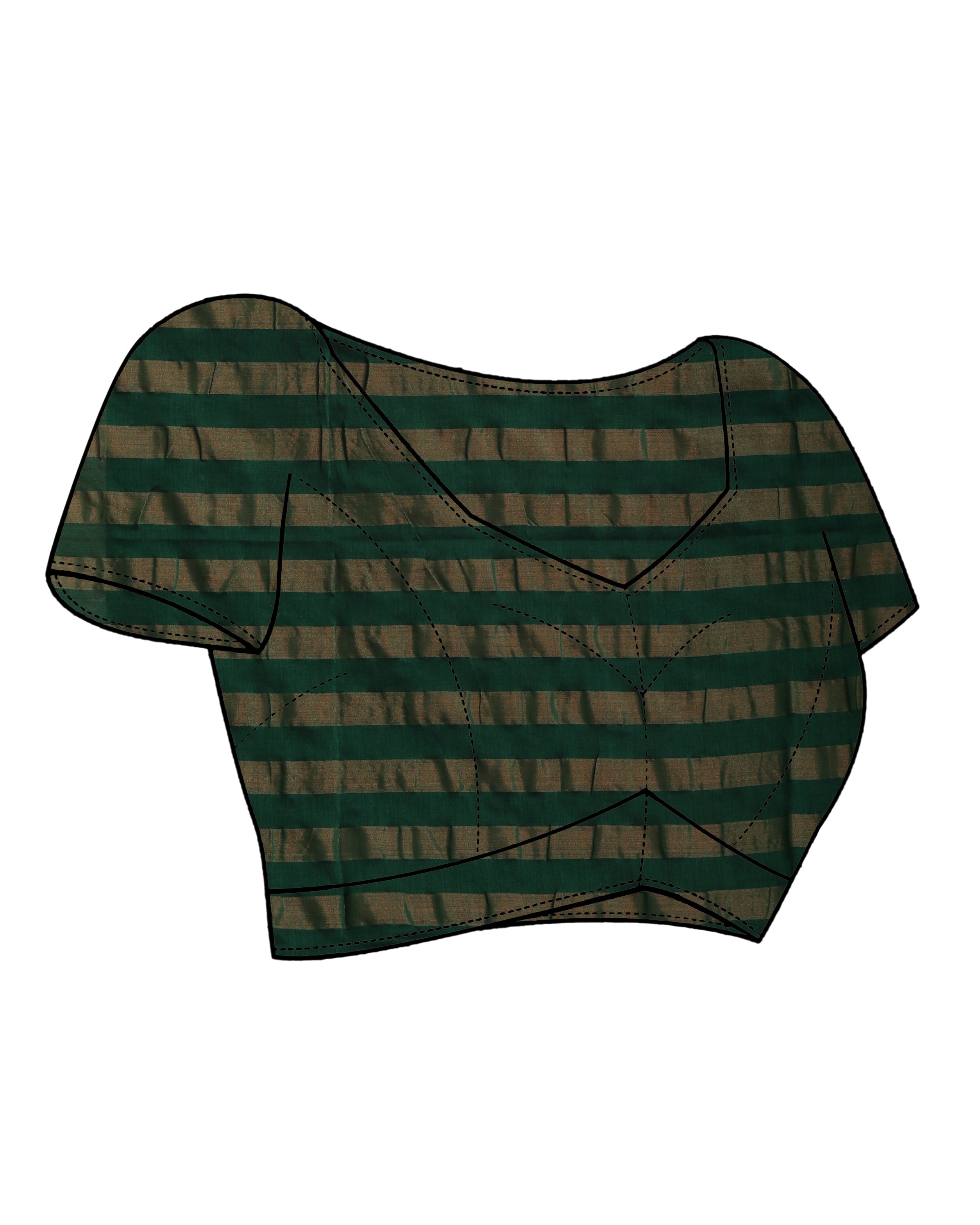 OLIVE SERENITY (HANDLOOM 100% PURE COTTON SAREE)