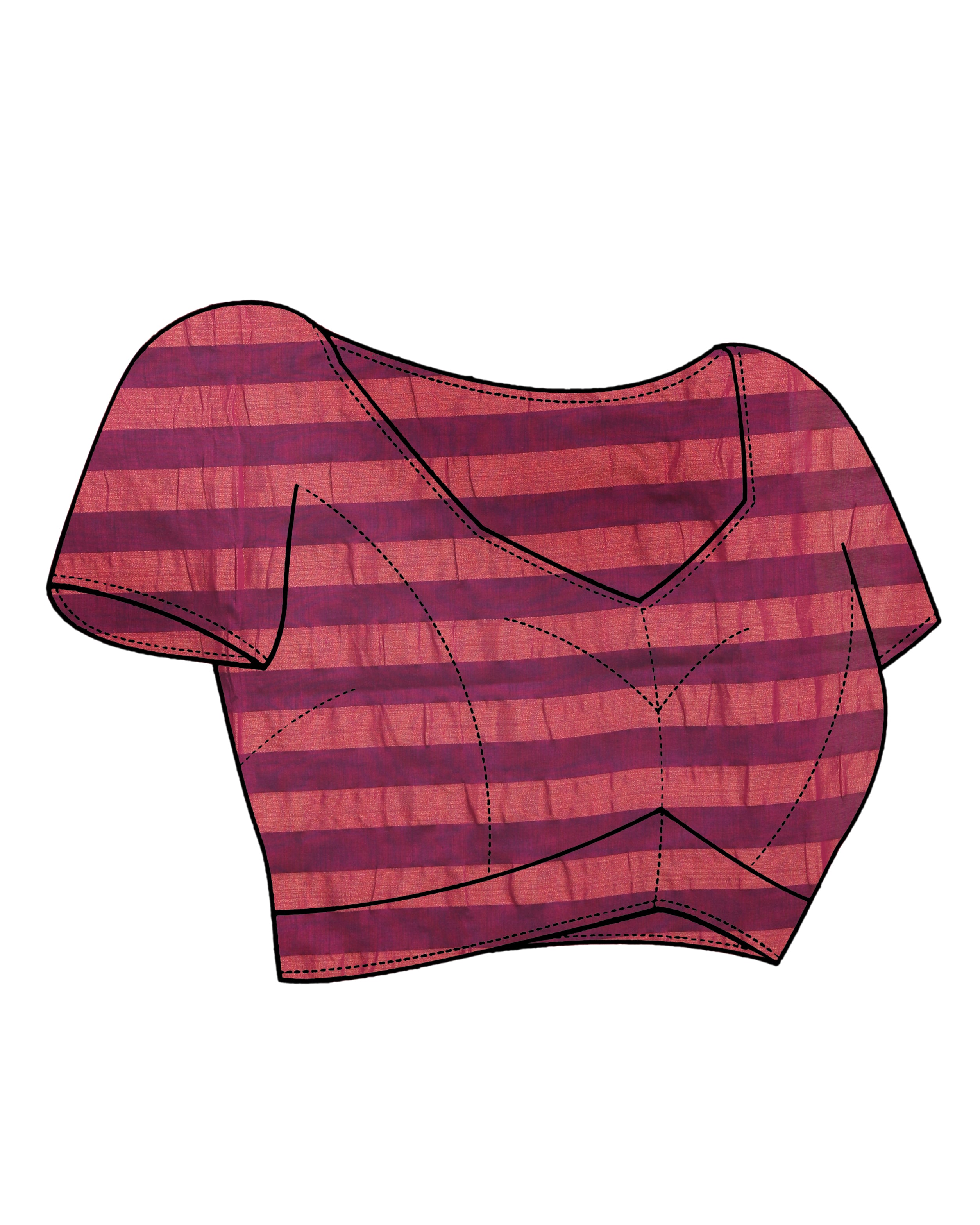 FUCHSIA GRACE (HANDLOOM 100% PURE COTTON SAREE)