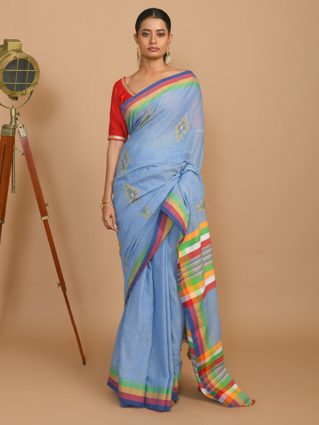 OCEAN SERENITY (HANDLOOM 100% PURE COTTON SAREE)