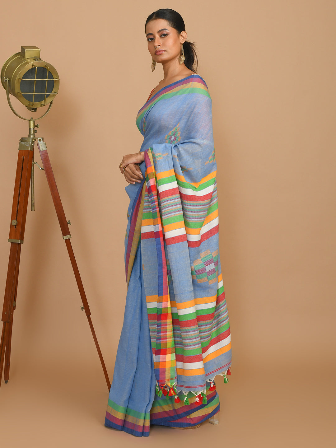 OCEAN SERENITY (HANDLOOM 100% PURE COTTON SAREE)
