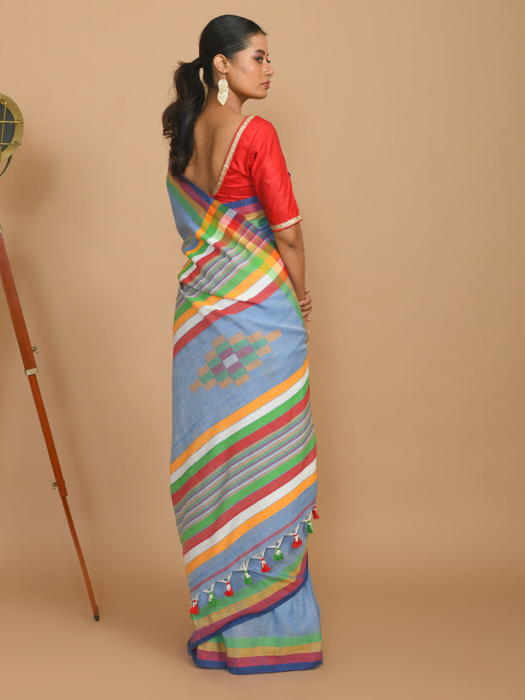 OCEAN SERENITY (HANDLOOM 100% PURE COTTON SAREE)