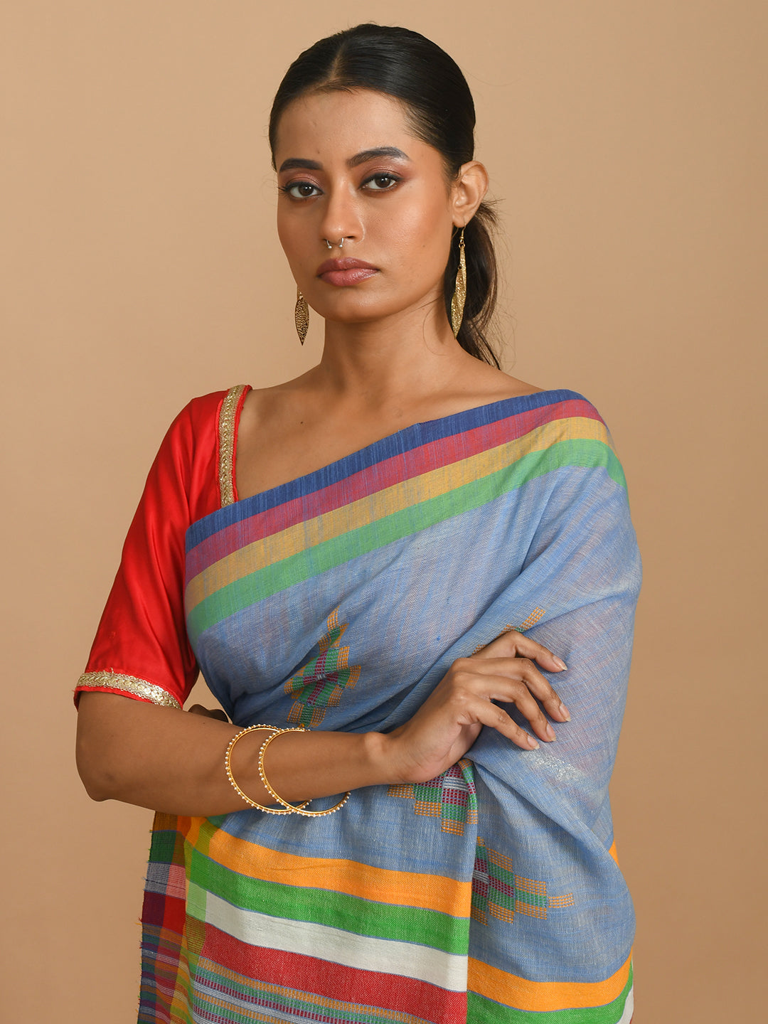 OCEAN SERENITY (HANDLOOM 100% PURE COTTON SAREE)