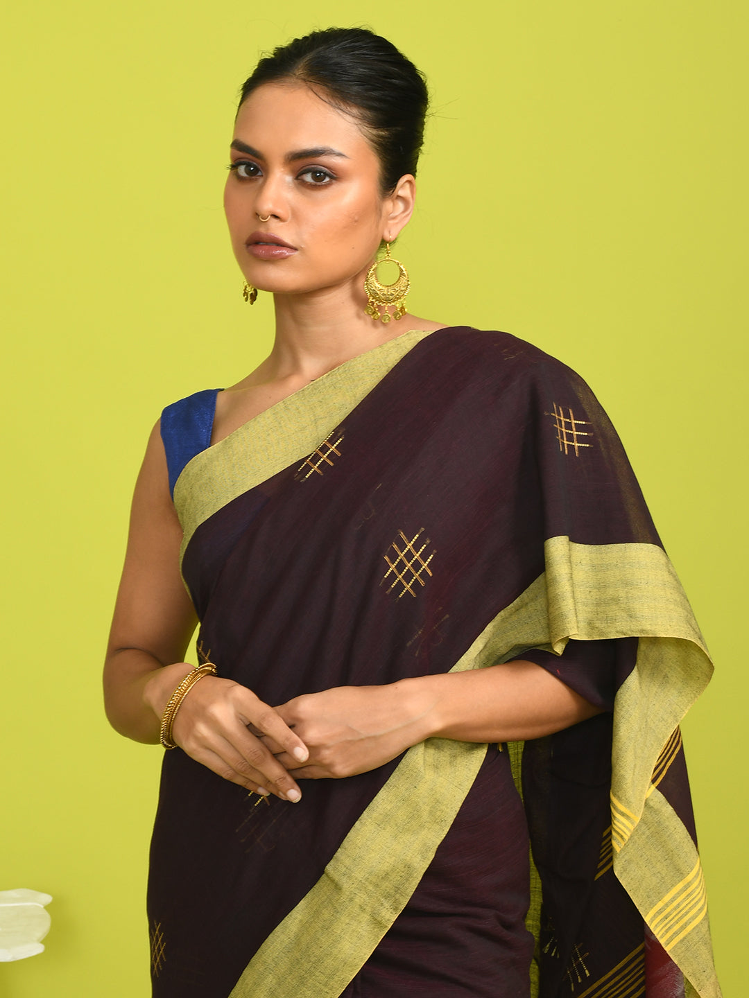 RUSTIC ELEGANCE (IKAT 100% PURE COTTON SAREE)