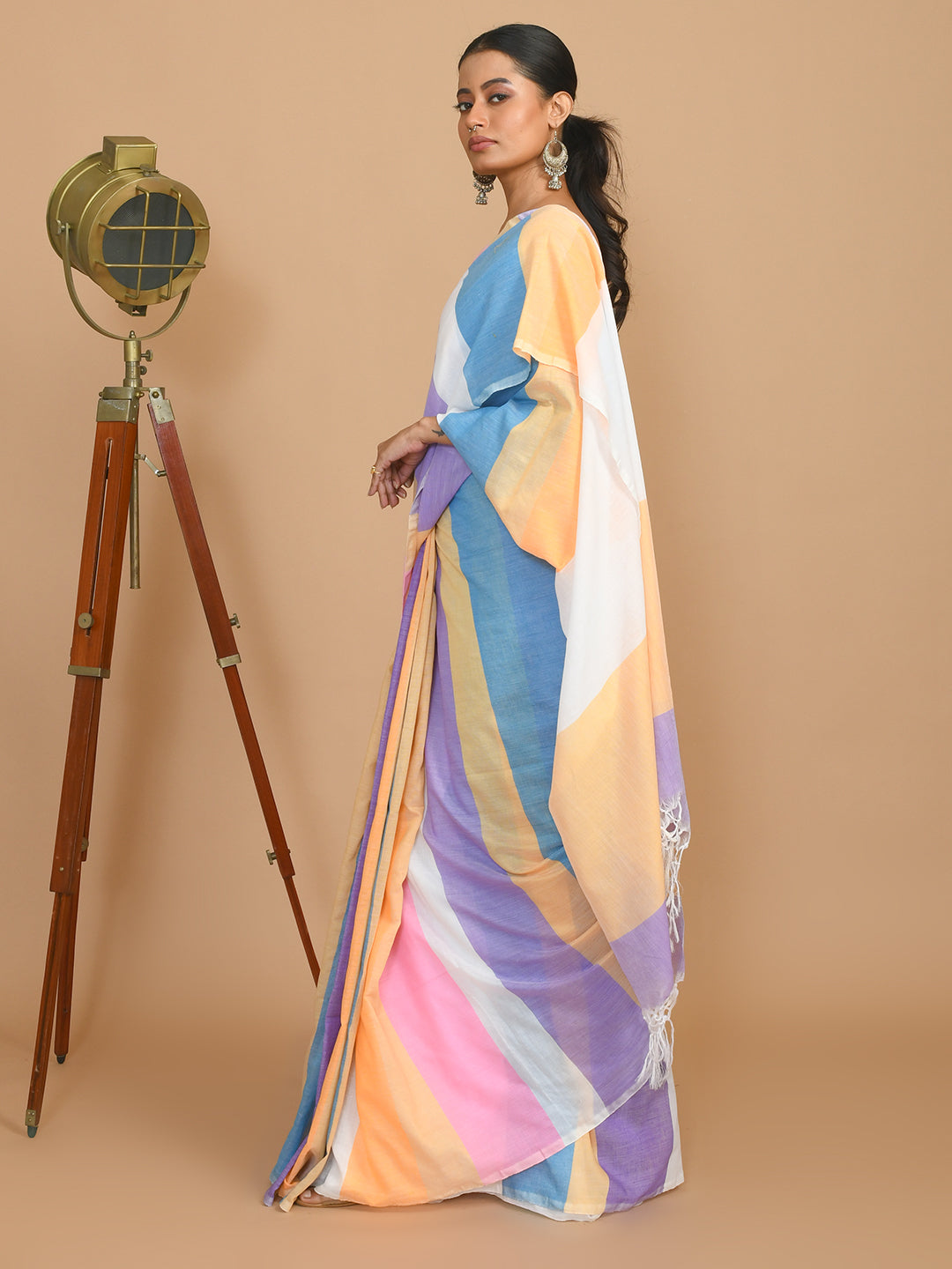 SPECTRUM BLISS (BENGAL HANDLOOM 100% PURE COTTON SAREE)