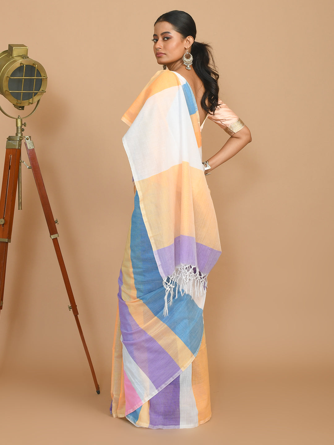 SPECTRUM BLISS (BENGAL HANDLOOM 100% PURE COTTON SAREE)