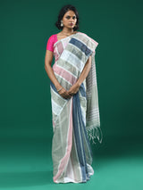 URBAN SERENITY (BENGAL HANDLOOM COTTON BLEND SAREE)