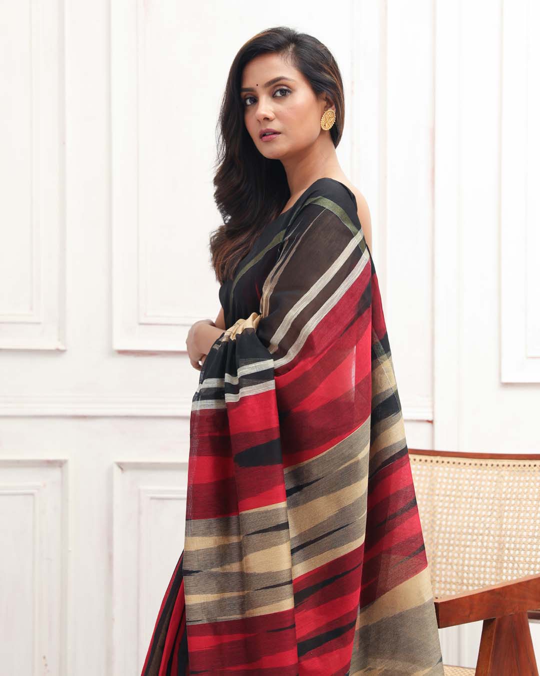 KALEIDOSCOPE CHARM (BENGAL HANDLOOM COTTON BLEND SAREE)