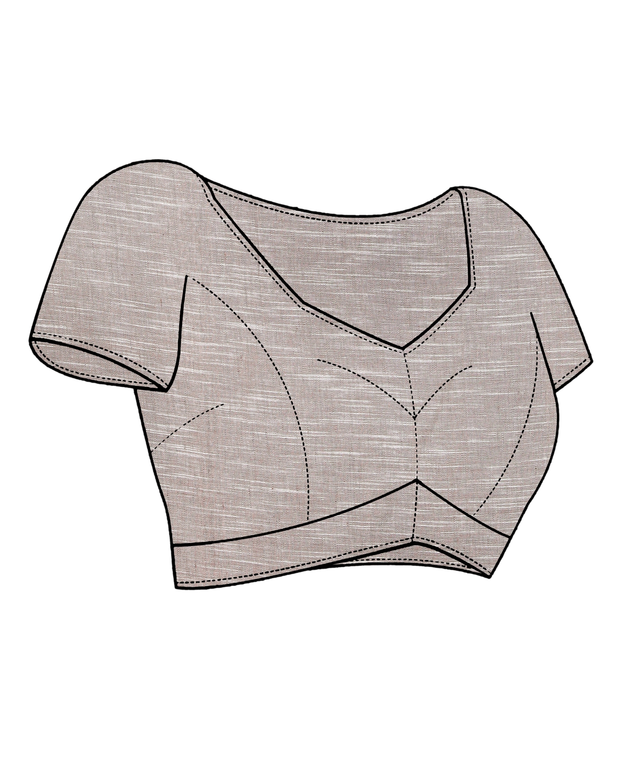 ETHEREAL ELEGANCE (HANDLOOM PURE LINEN SAREE)