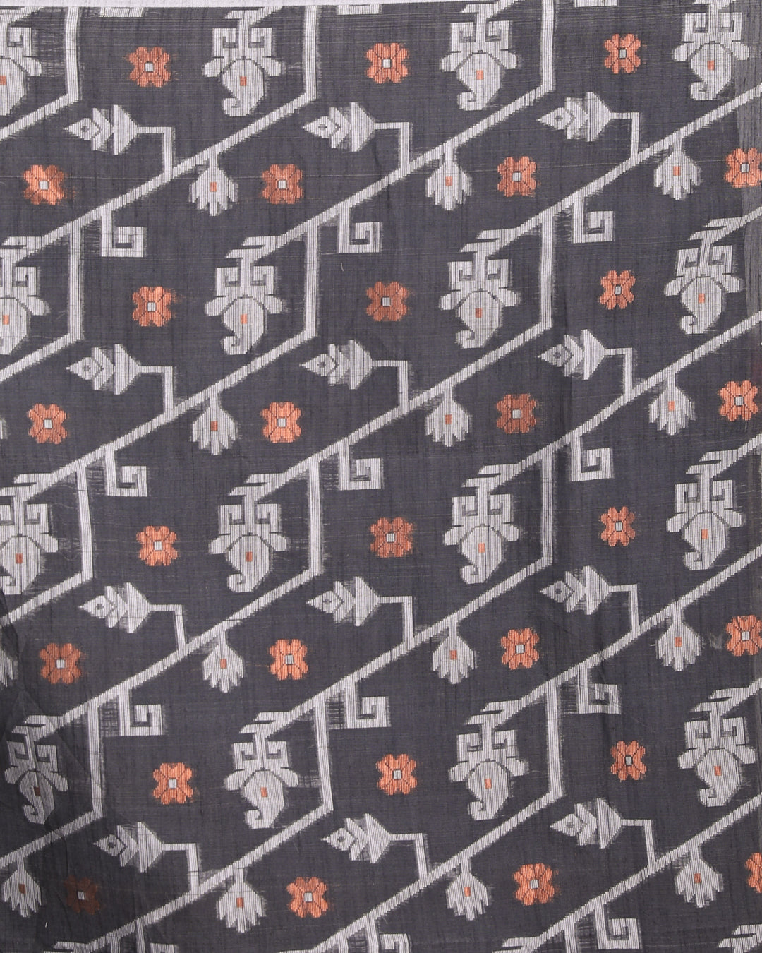 NOIR ELEGANCE (HANDLOOM POLYCOTTON SAREE)