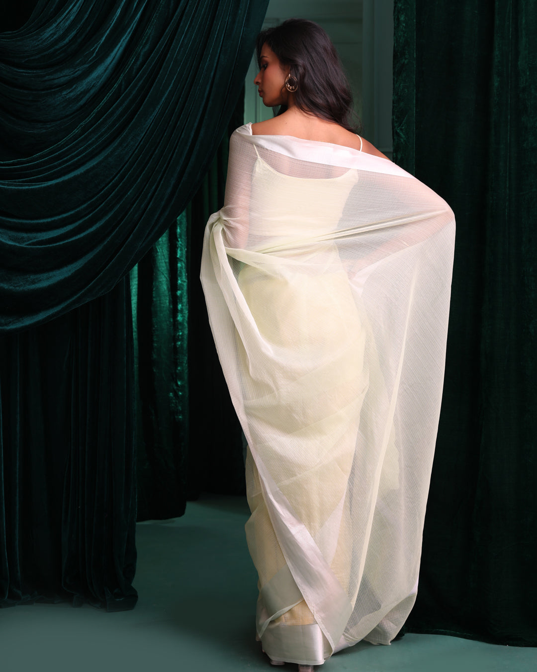VERDANT GRACE (BANARASI POLYCOTTON SAREE)